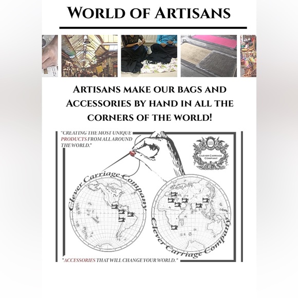 Clever Carriage Co Two sided shoulder bag snakeskin/patchwork unique - Picture 8 of 9